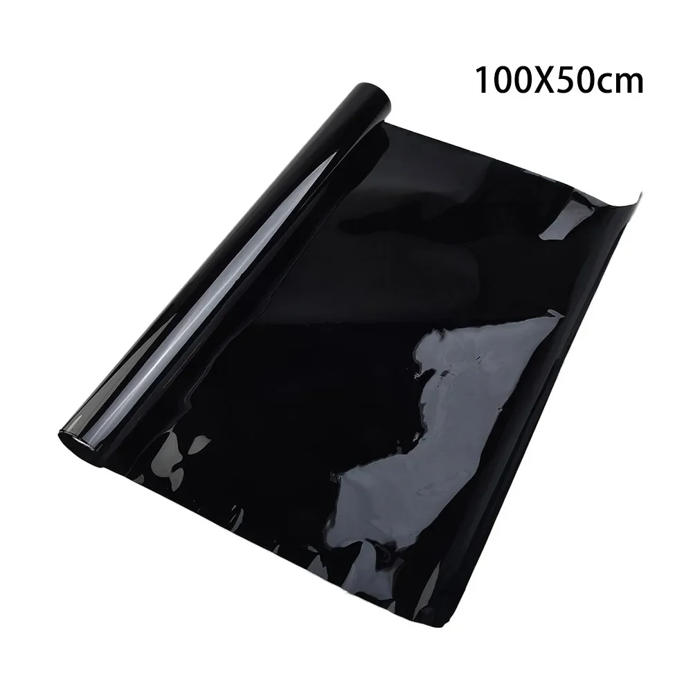 Наклейка из фольги. Лист наклеек. Опрыск тепла: 50% УФ-отклонение: 90% 100x50 см. Черный