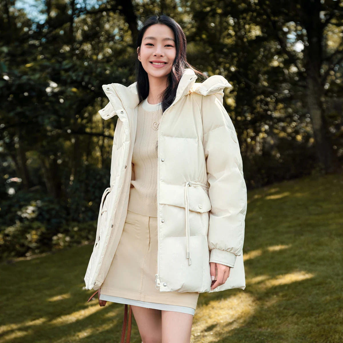 Женская зимняя утепленная куртка BOSIDENG