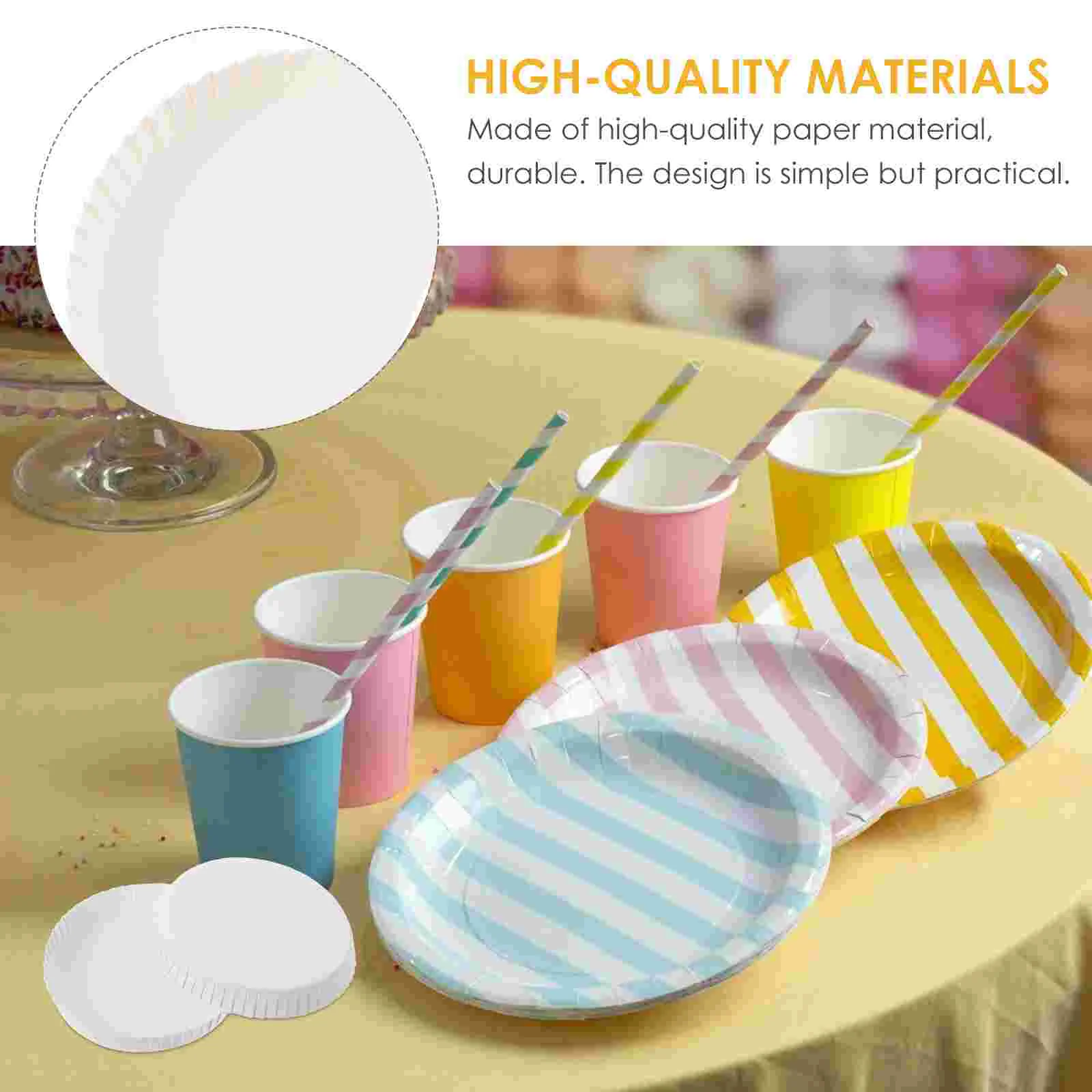 Крышки для стаканов бумажные крышки горячего кофе одноразовые чашек крышка