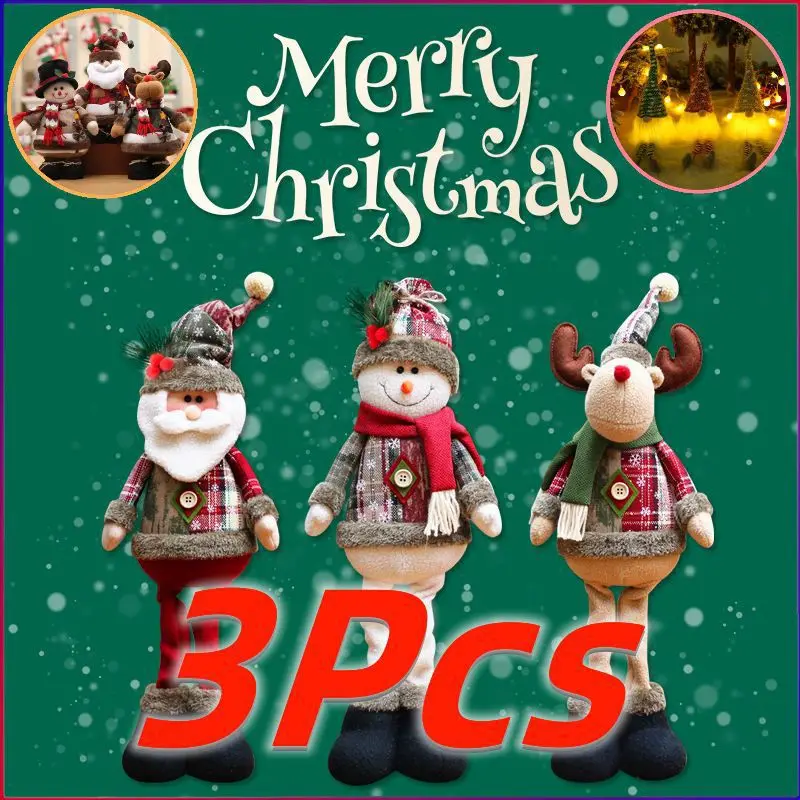 

2023 Christmas Doll Ornaments Merry Christmas Decorations For Home Table Decor Xmas Gift Navidad Happy New Year Decor 2024 Noel