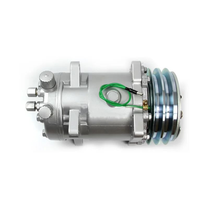 5H16 Sanden 510 Компрессор 12 В 24 2 канавки V Ременный шкив Трактор Экскаватор Сверхмощный