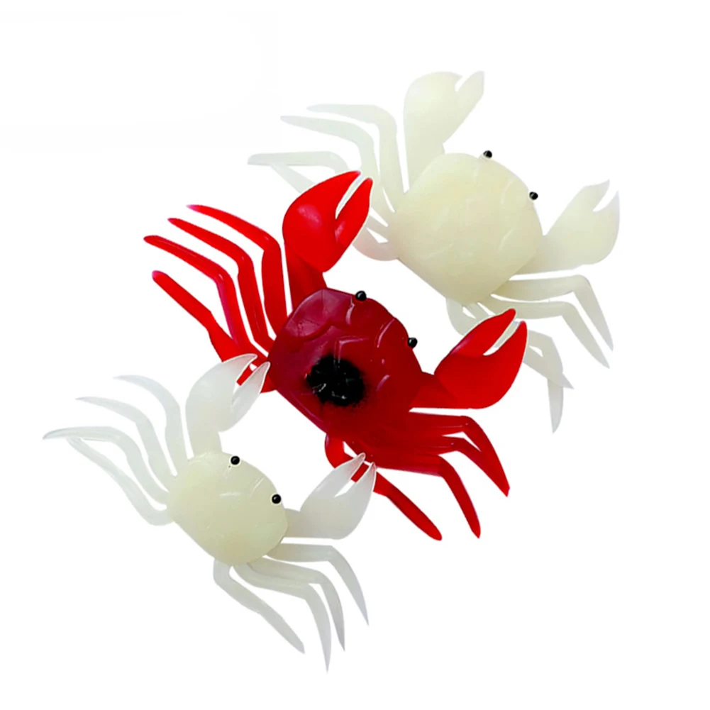 105/140mm Fishing Crab Soft Lure 17/40g Soft Fishing Lure Artificial PVC Crab Bait Fishing Equipment For Beach Boat Kayak