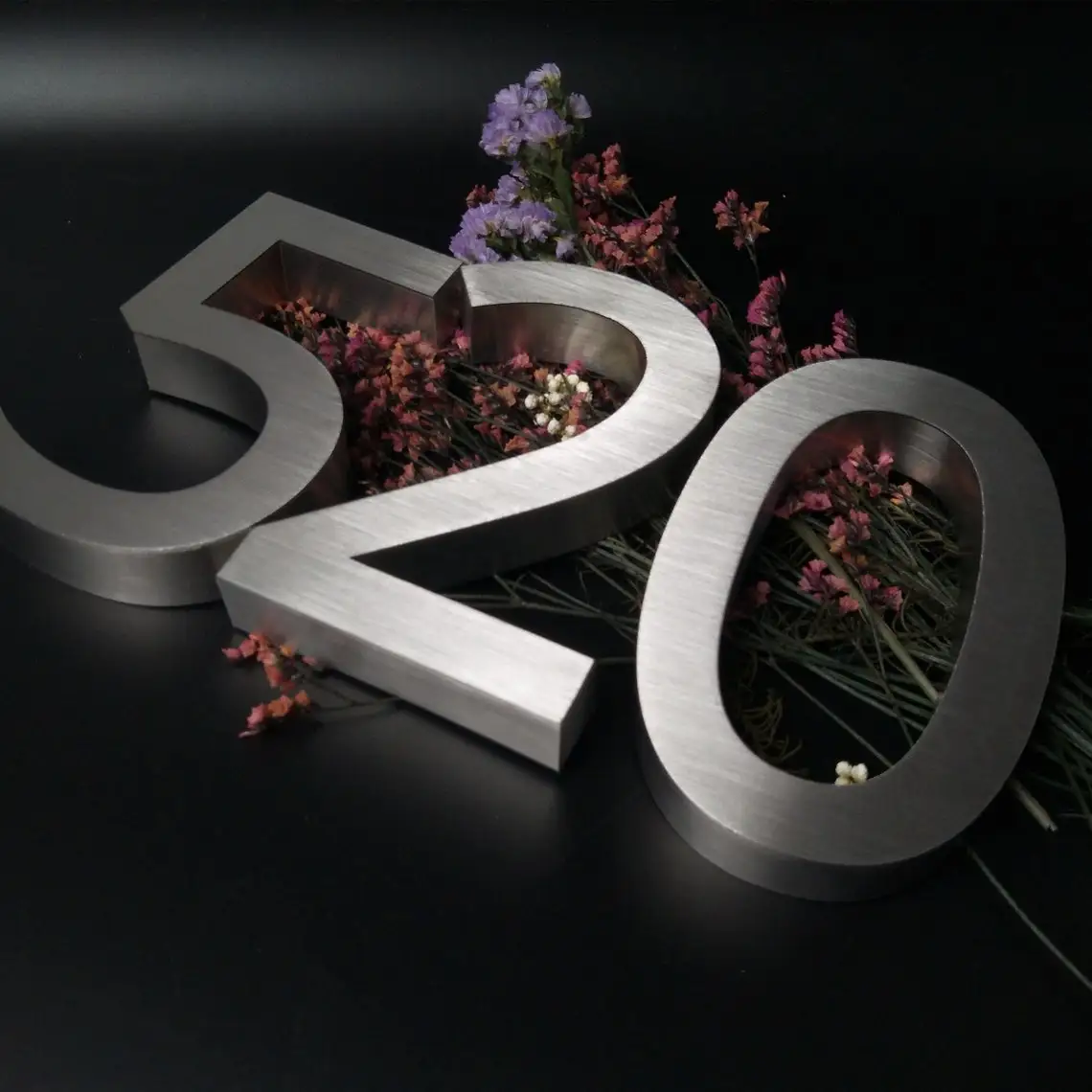 Металлические Цифры для надписей O-9 ABC акриловые 3 современные дверные таблички