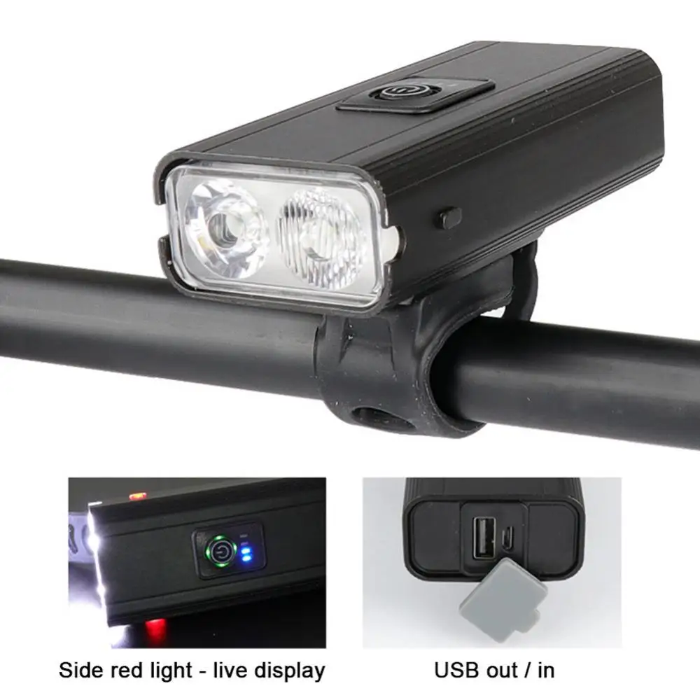

Bicycle Light Front Rechargeable Bike Light MTB Headlight Bicycle Lantern Cycling LED Flashlight Bike Accessories