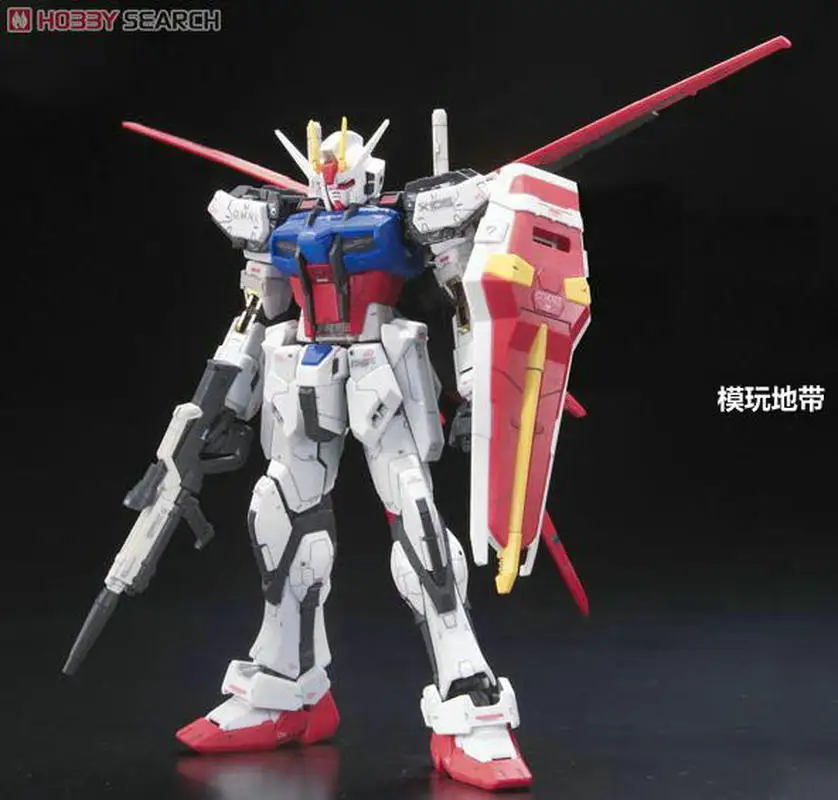Фото Оригинальный комплект модели Bandai Gundam Rg 03 1/144 Aile Strike Gundam, аниме, коллекция экшн-фигурок, серия игрушек для мальчиков, подарки на день рождения №3
