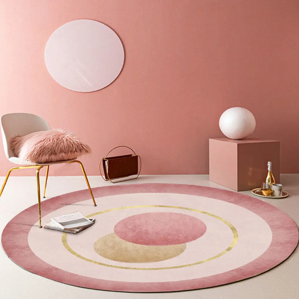 

Washable Fashional Design Large Area Rug For Living Room Carpet Bedroom Home Decor Chair Mat Green Gold Style Anti Slip Delicate