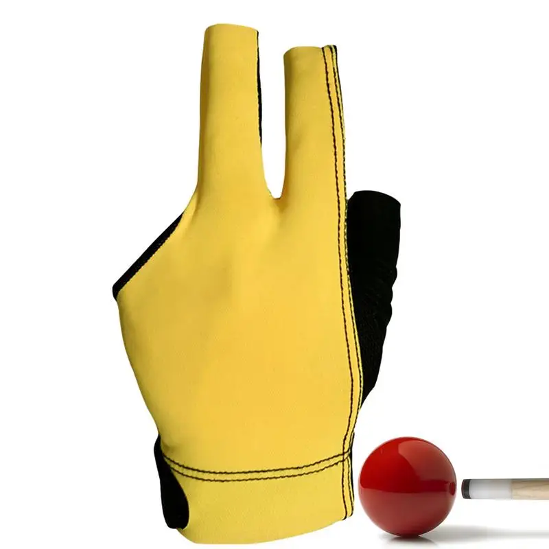 

Pool Glove For Men Anti-Slip Snooker Cue Glove 3-Fingers Pool Cue 3-Fingers Gloves Billiards Pool Practice Supplies For Women