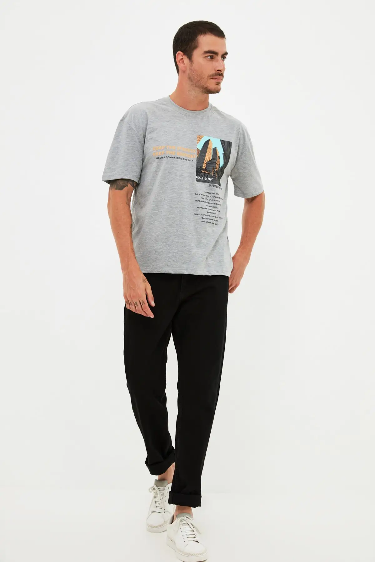 

Trendyol Male T-Shirt TMNSS21TS3824