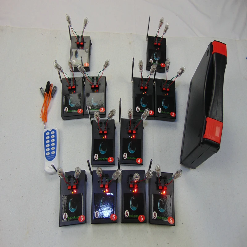 

12 Cues Mini Pyrotechnic Wedding Birthday Party Copper Wire Fireworks Firing System Remote-Stage Wireless Switch Electric Line