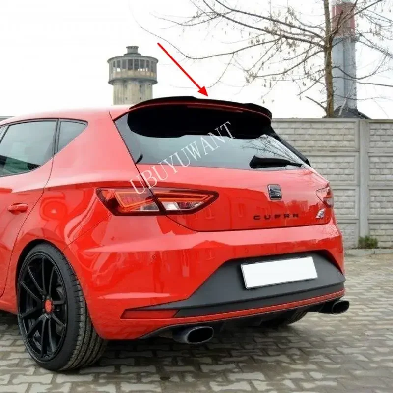 klapa SPOILER FOR SEAT LEON FR SPORTSTOURER MK3 (2012-2016) задний багажник на крышу накладка крыло внешний
