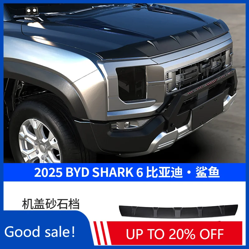 Фото Новая накладка на машину для защиты от песка и гравия для BYD Shark 6, декоративная наклейка-аксессуар для автомобиля