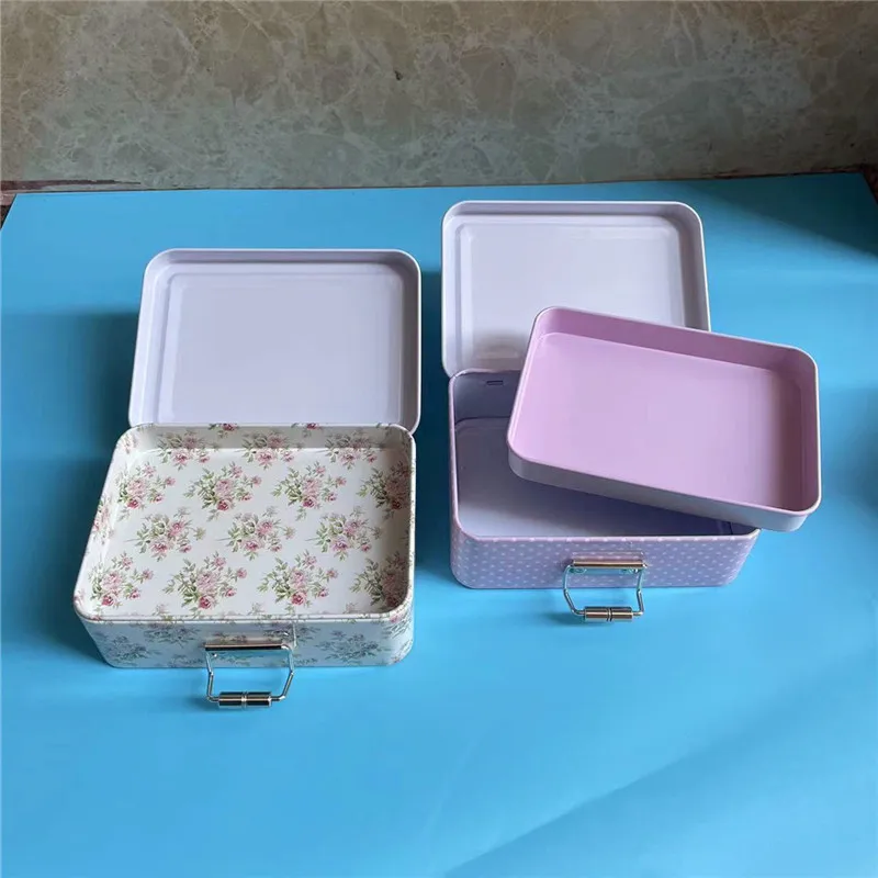 Винтажная модель с крышкой-прочная коробка для печенья и конфет органайзер в