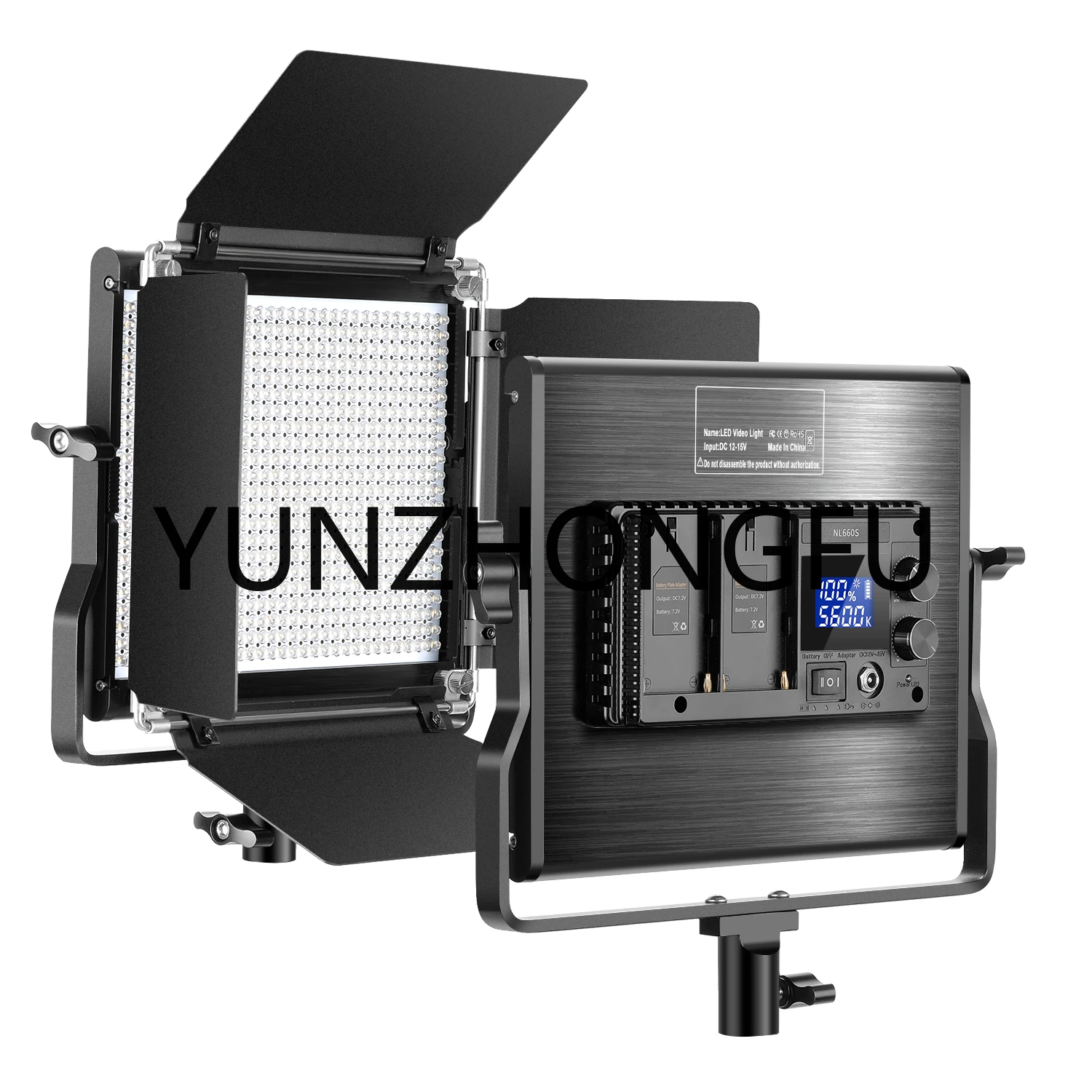 

With LCD Screen For Studio, YouTube Video Shooting Photography Upgraded 660 LED Video Light Dimmable Bi-Color LED Panel