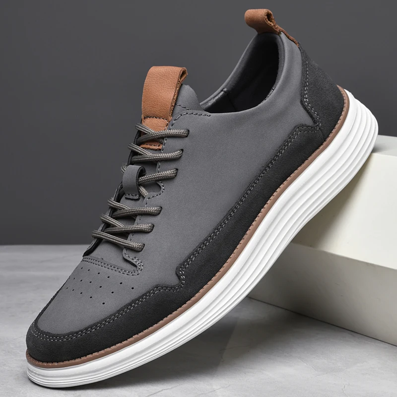 

Мокасины мужские из натуральной кожи, дышащие лоферы, без застежки, Повседневная Деловая обувь для вождения, Рабочая обувь в итальянском ст...