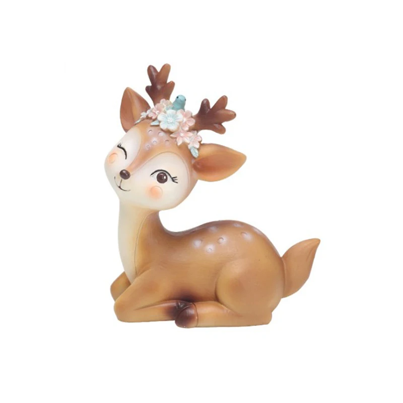 

Christmas Deer Animal Birthday Cake adornment Model Sweet Table Toy Personality Creative Cartoon Han