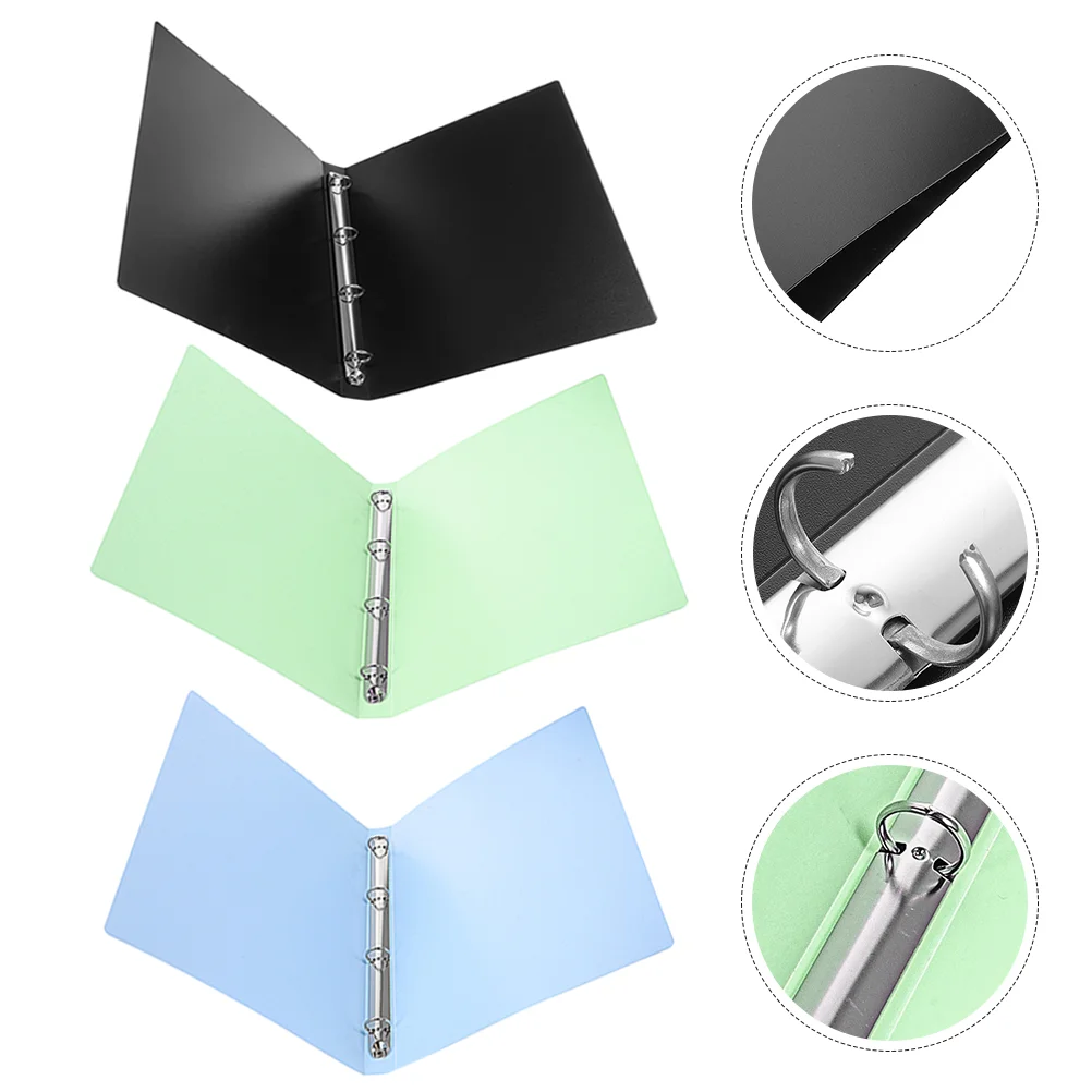 

Папки для файлов, 3 шт., органайзер для документов с четырьмя отверстиями, протектор для музыки A4, металлический чехол для офиса