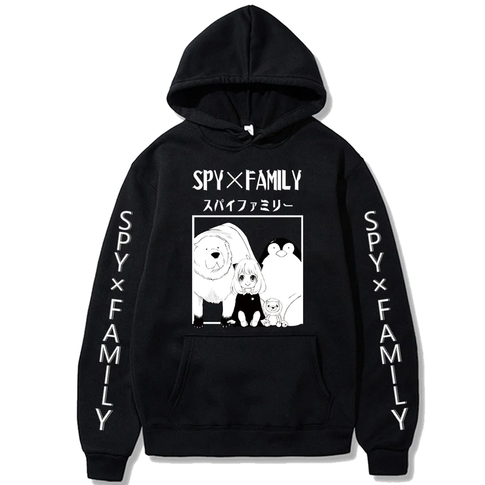 

Harajuku Cute Anya Forger Bond Forger Hoodie Men Women Anime Spy X Family Print Loog Sleeve Sweatshirt Sportswear