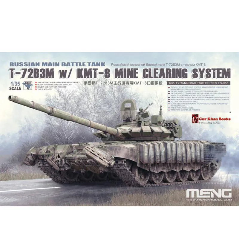 

1/35 Russian T-72B3M Main Battle Tank with KMT-8 Mine Clearance System TS-053