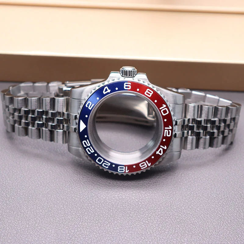 40 мм чехол Gmt Submariner Мужские часы ремешок Запчасти для Seiko nh35 nh36 Miyota 8215 Eta 2824 Move Men t 28 5