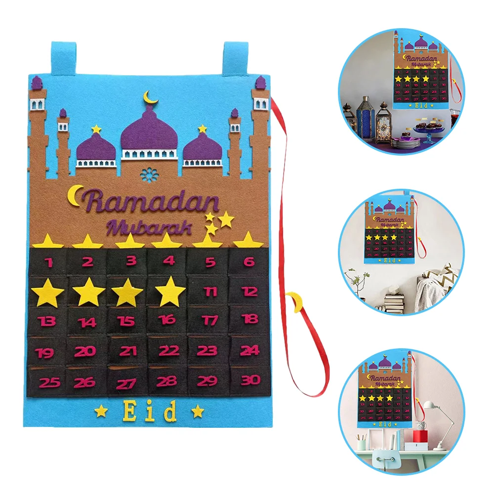 

Ramadan Calender Decoration Eid Wall Hanging Calendar Countdown Calendar