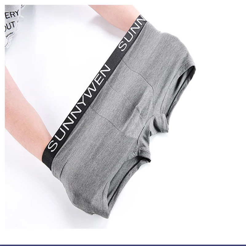 7pcs/Lot Men's Panties Underpants Boxer Mens Underwear Modal Man Sexy Breathable Solid Flexible Comfortable Shorts Boxers