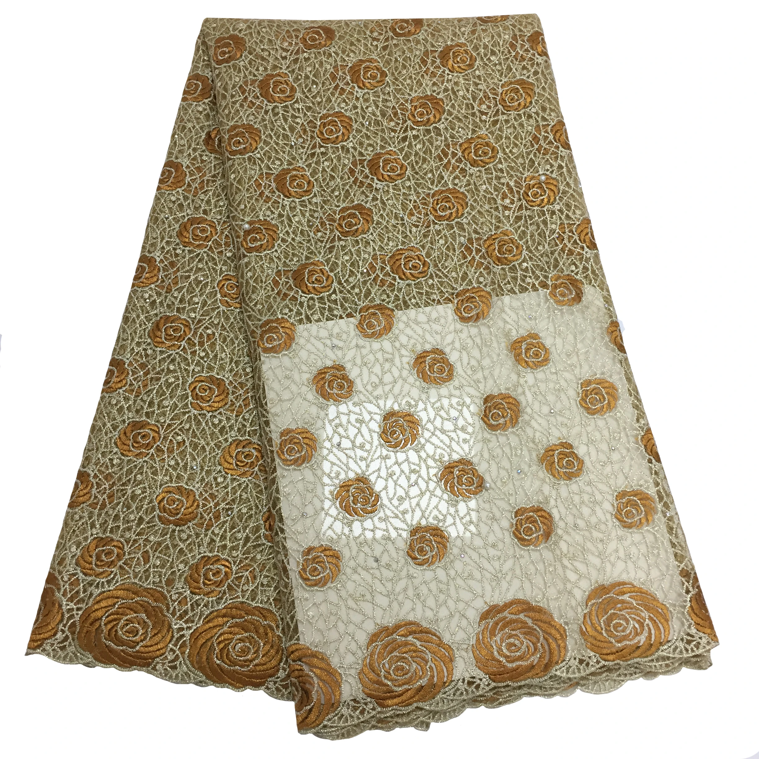 БЕЛАЯ сетчатая кружевная ткань 2025 высокое качество французская нигерийская