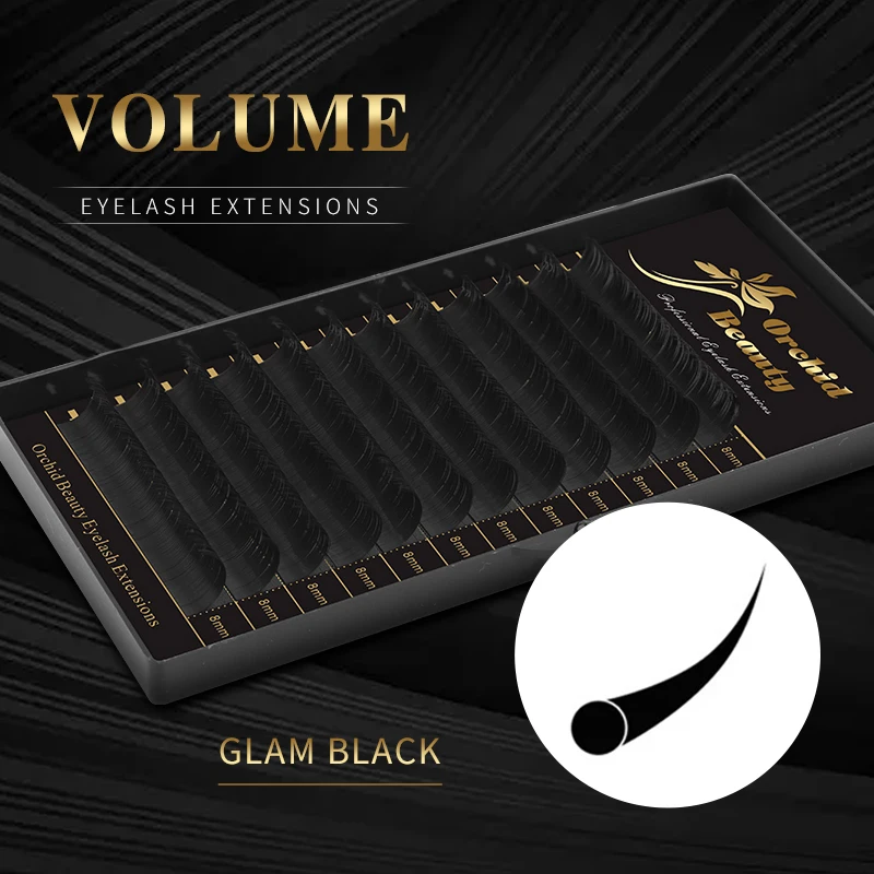 

Orchid Beauty Individual Eyelash Extension C/CC/D Faux Mink Cilias Soft Eye Lash Extension 3D Russian Volume Lashes Makeup