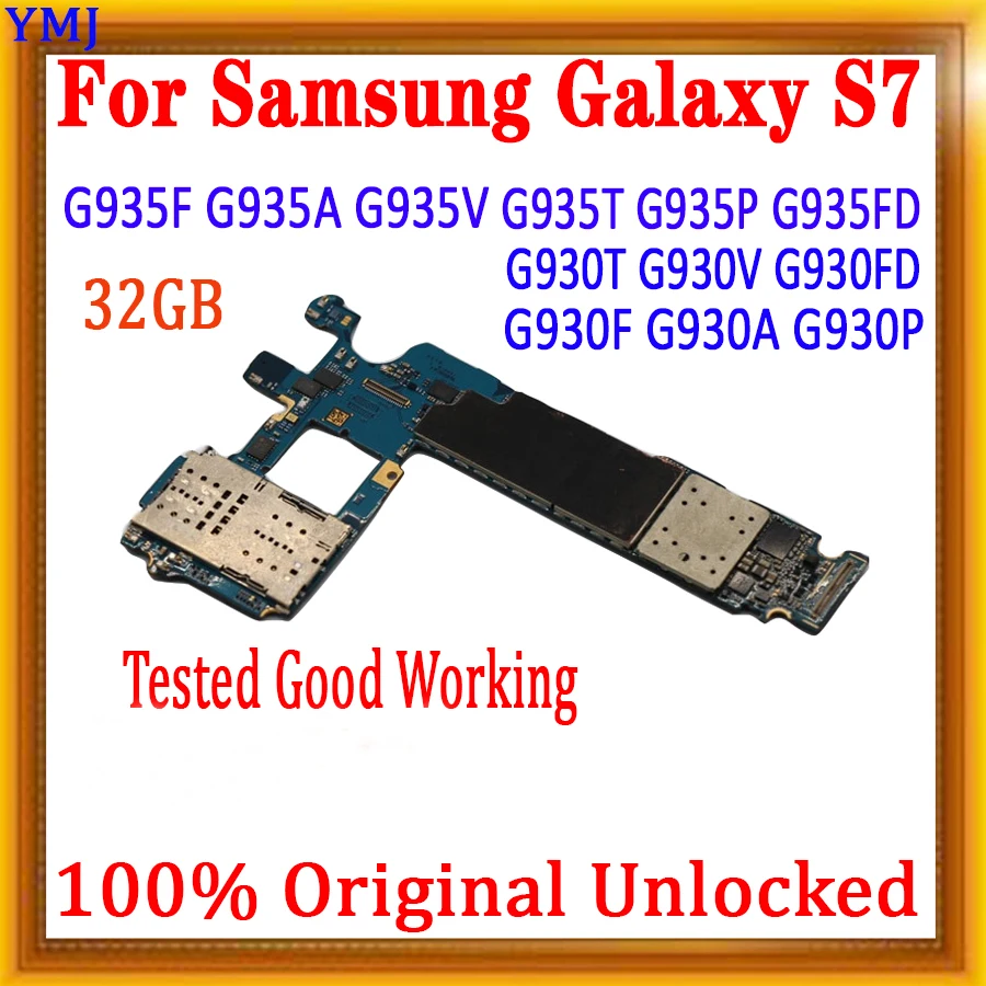 Оригинальная разблокированная материнская плата с полными ЧИПАМИ MB для Samsung Galaxy S7 edge G930F G930FD G935F G930V/T/A/U/P G935FD
