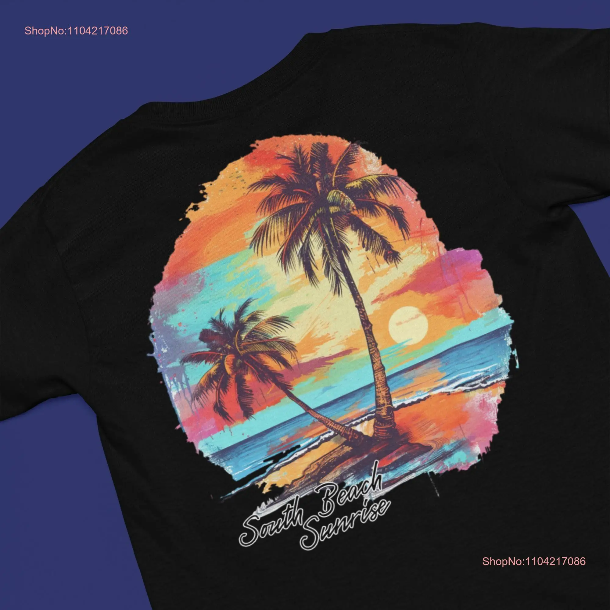 South Beach Sunrise с футболкой Colorful Sky длинными или короткими рукавами