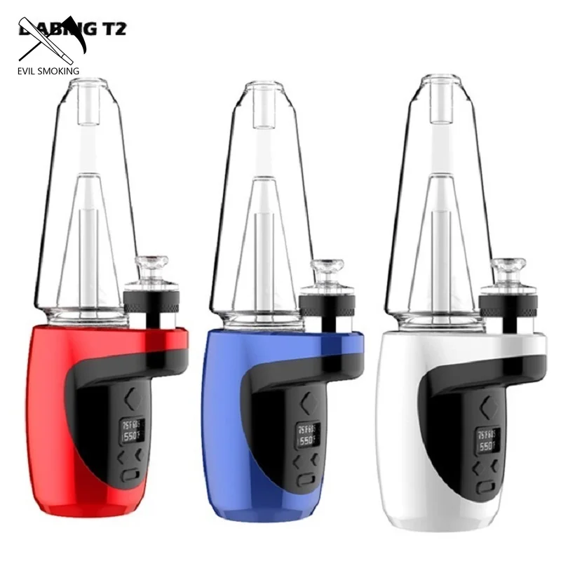 

EVIL SMOKING Featured hot-selling electric Dab Rig T2 Dabcool 1500mah wax tube concentrate crushing smoking set
