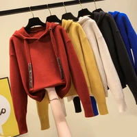 autumn 2022 new pullover rhinestone loose hooded hooded sweater sweater women s sweater top long sleeve coat
