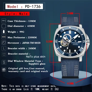 PAGANI DESIGN Brand Sports Men Mechanical Watch Fashion Sapphire  200M Waterproof Automatic Timecode Relogio Masculino 2022 New 2