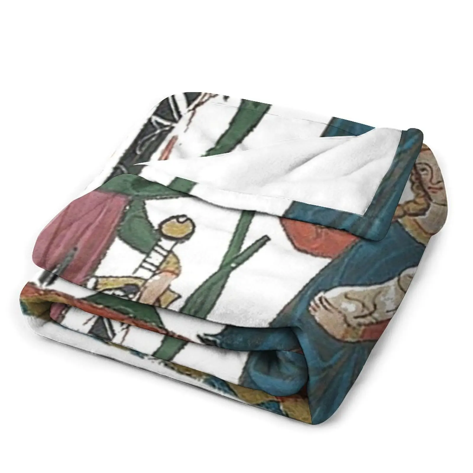 Средневековая пара немецкое одеяло около 1250 клетчатое мягкое