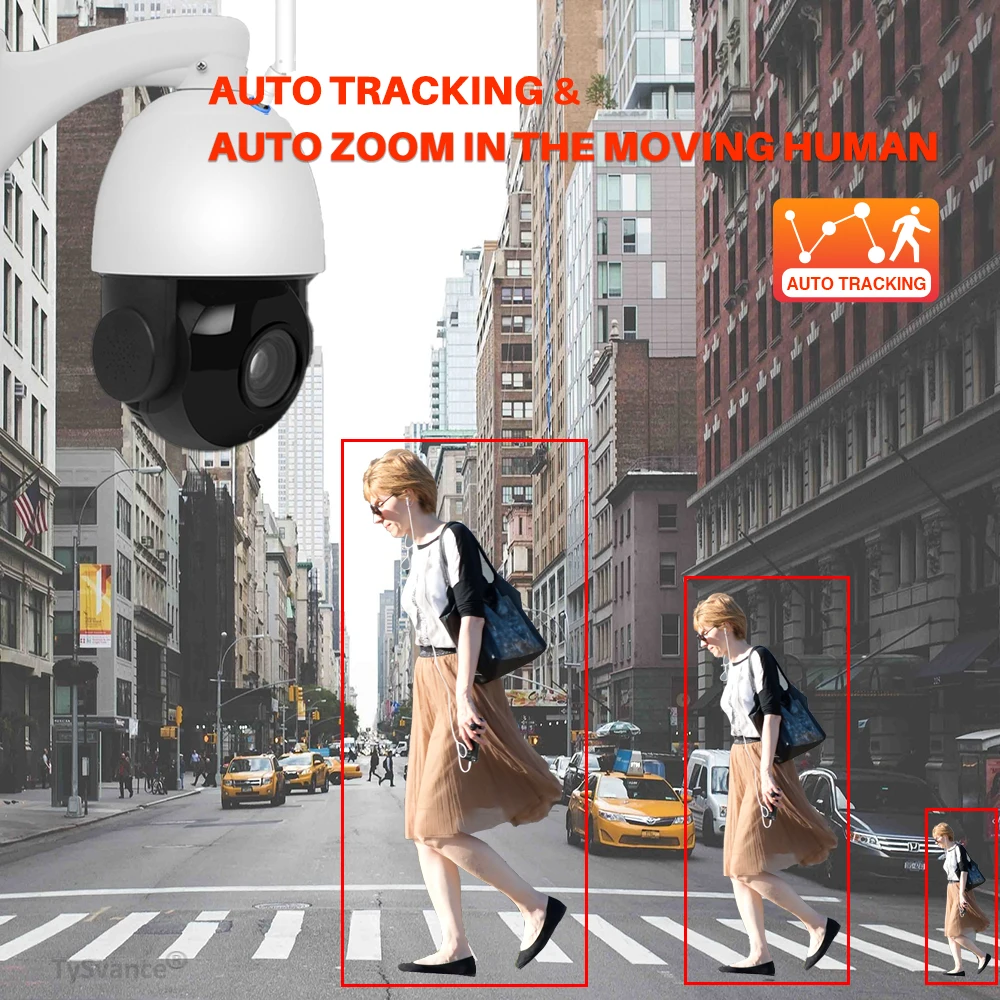 Наружная купольная IP-камера с 30-кратным увеличением HD 5 МП автоматическим