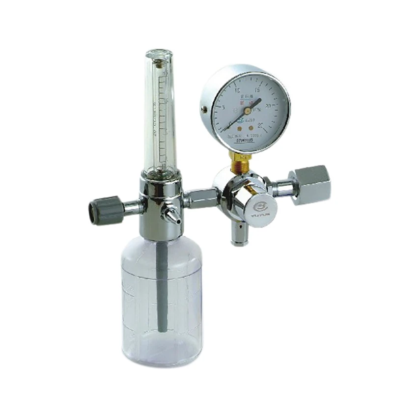 

Oxygen Flow Meter Oxygen Flowmeter Pressure Gauge 0-10L/Min G5/8 Oxygen Pressure Valve Regulator