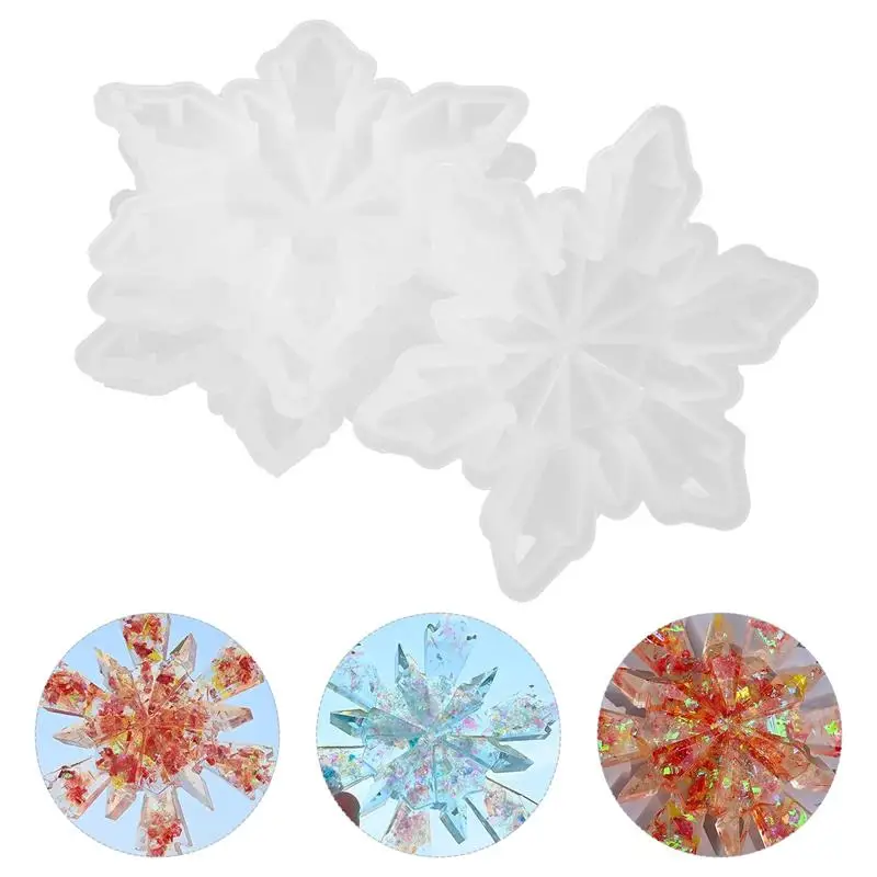 

4pcs Snowflake Mold Diy Epoxy Resin Epoxy Molds Silicone Christmas Molds Silicone Mold Epoxy Resin Molds Silicone for Xmas DIY