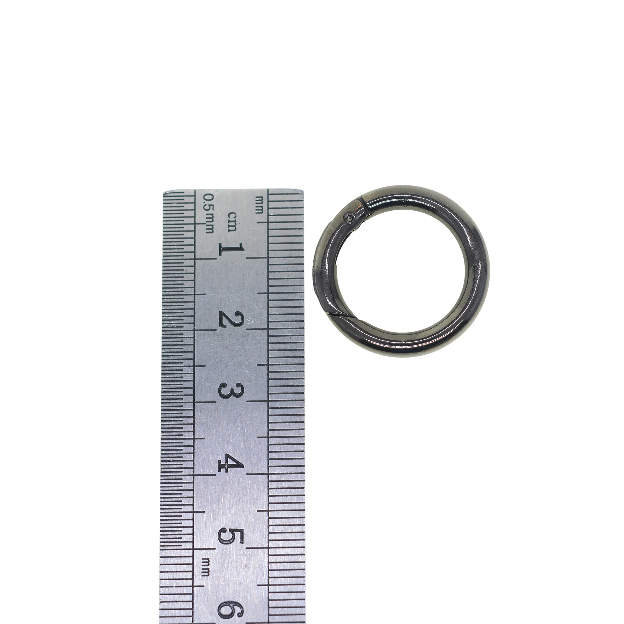 10 шт. 1 дюйм маленький струйный Черный сплав пружинный Круглый круглый O Пряжка