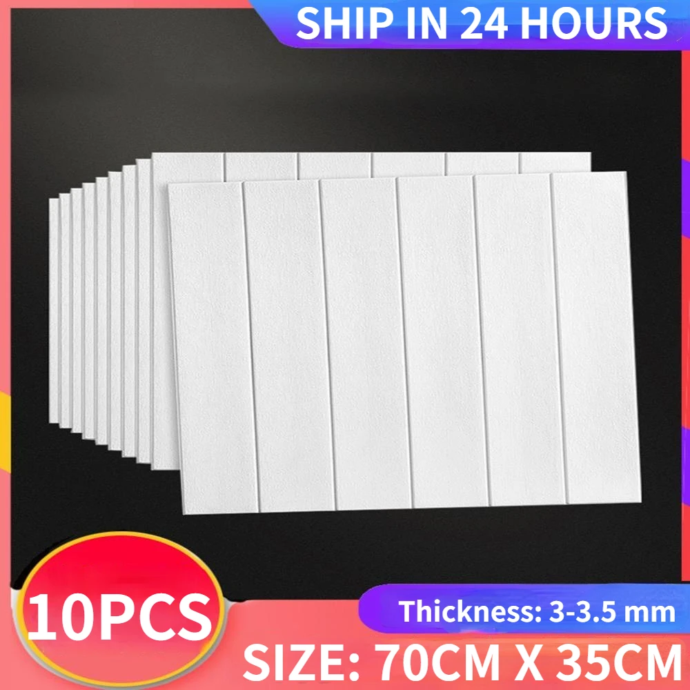 

Self-adhesive Wood Grain Wall Stickers 70x35cm for Living Room Ceiling Kitchen Xpe Foam Stickers Wall Protection Wallpaper