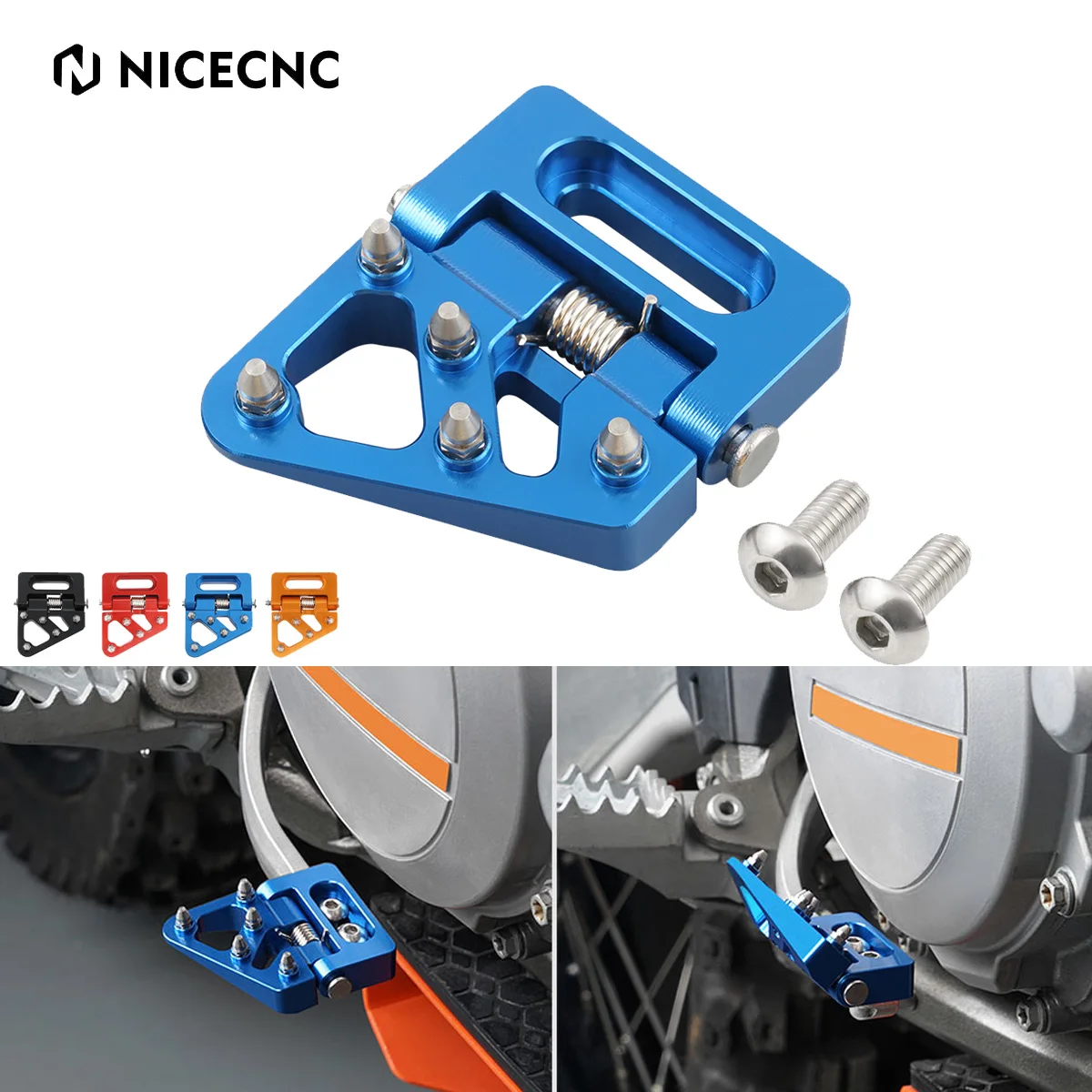 NiceCNC Складная Тормозная педаль наконечник пластина для Husqvarna TC FC TE FE 125 250 300 350 400 450