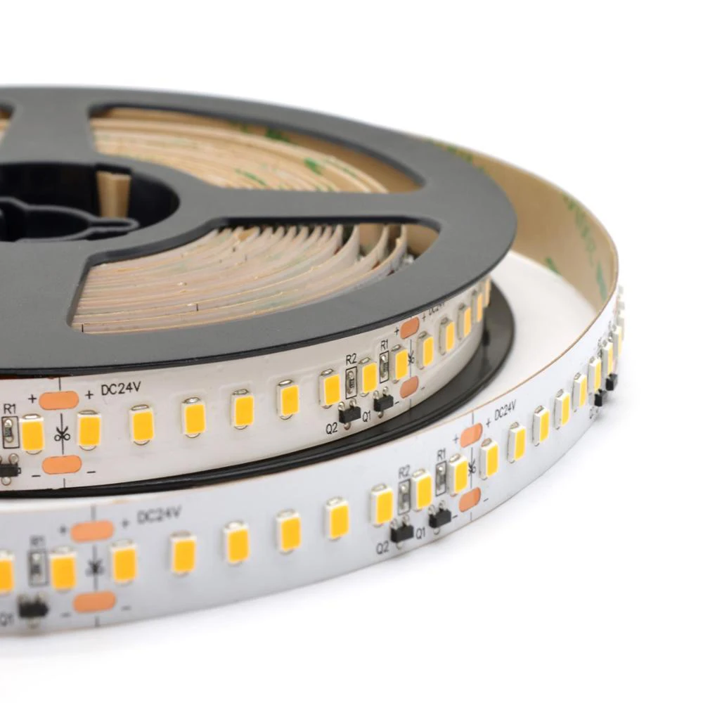 

High efficiency 190lm/w SMD2835 led strip DC24V CRI80+ 160led/m super bright 3800lm/m 10M/lot