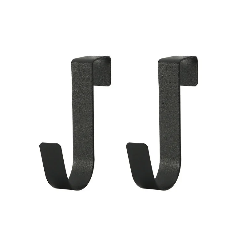 

2 шт. Металлические дверные крючки черные