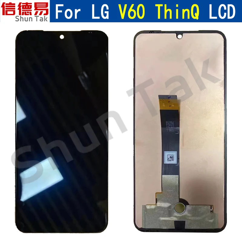 

100% Оригинальный ЖК-дисплей для LG V60, дисплей для LG V60 ThinQ кодирующий преобразователь сенсорного экрана в сборе LM-V600, ЖК-дисплей, запасные части