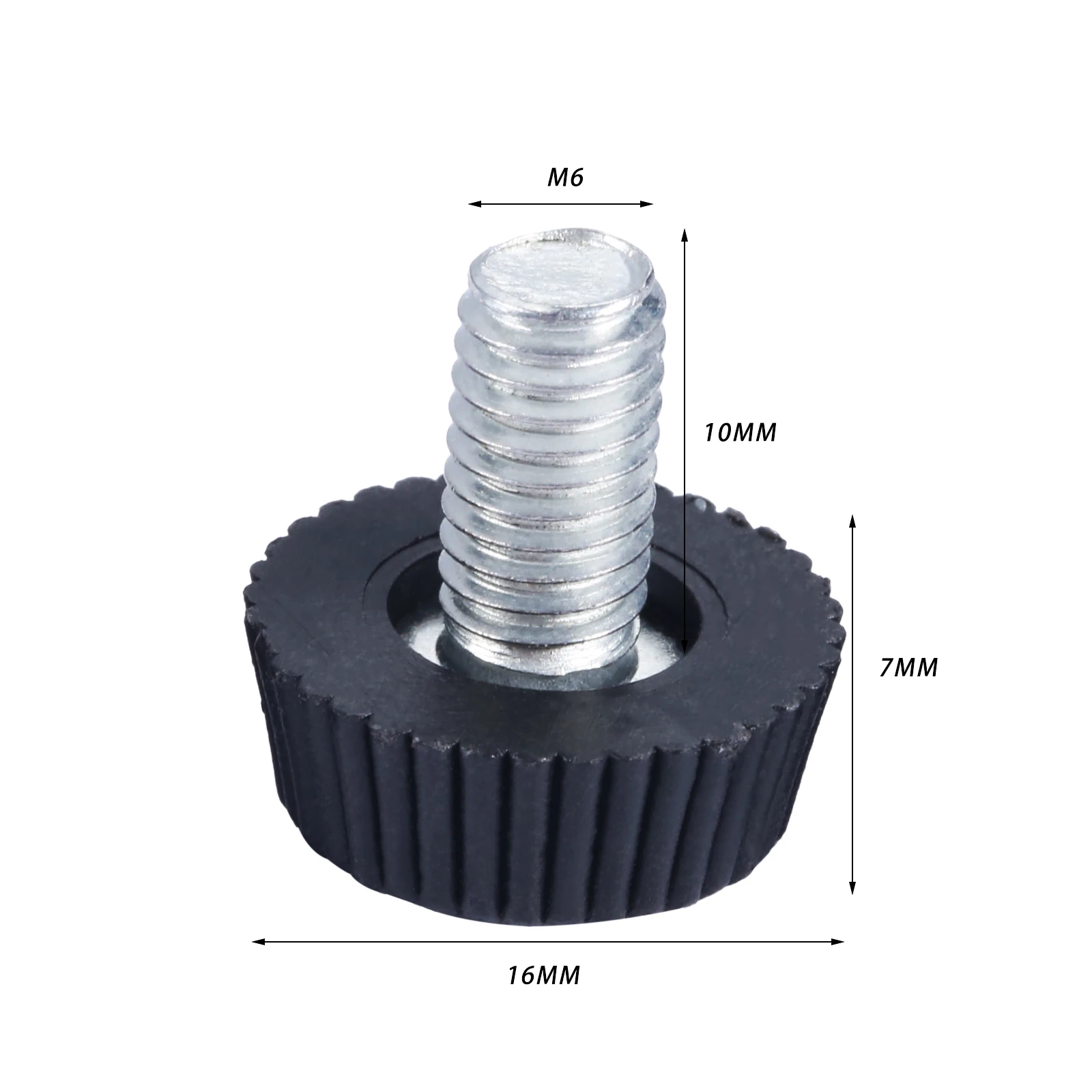 Furniture Leg Feet Anti-slip Screw-in Sofa Bed Cabinet Table Floor Protector M6*10mm Thread