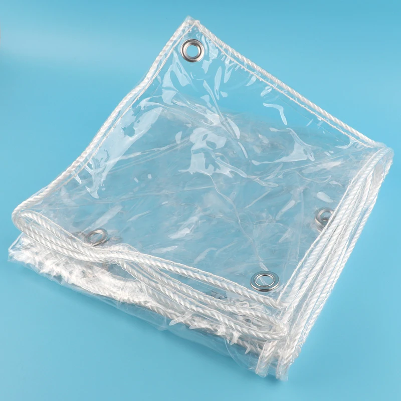 

0.35mm PVC 99.99% Transparency Rainproof Cloth Pet House Cover Outdoor Plants Shed Balcony Waterproof Canopy Pavilion Tarpaulin