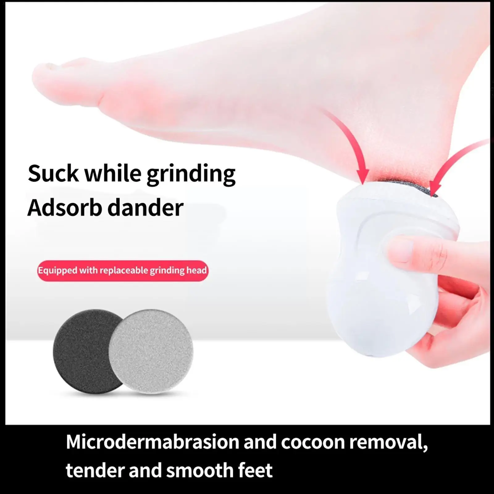 

Rechargeable Electric Foot File For Heels Grinding Pedicure Tools Professional Foot Care Tool Dead Hard Skin Callus Remover G7v8