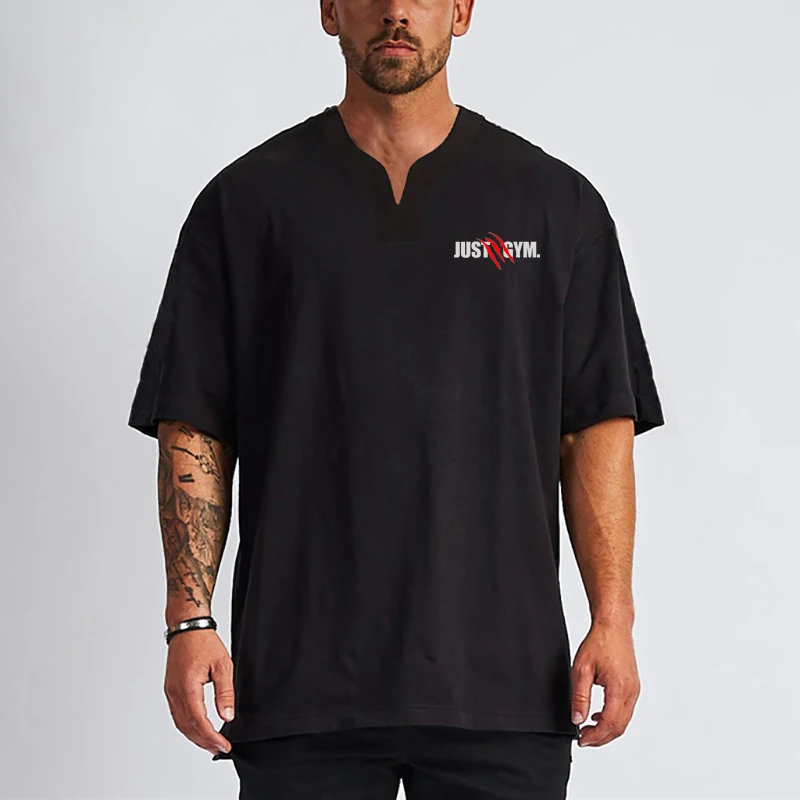 

Summer Fashion Men's T Shirt Casual Sports Short Sleeve T Shirt Mens Gym Clothing Trend Oversized Hip-Hop Top Tees 2XL