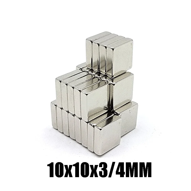 

Neodymium Iron Boron N35 Square Magnet 10x10x3/4MM Double-Sided Super Strong Magnetic Magnet with High Temperature Resistance