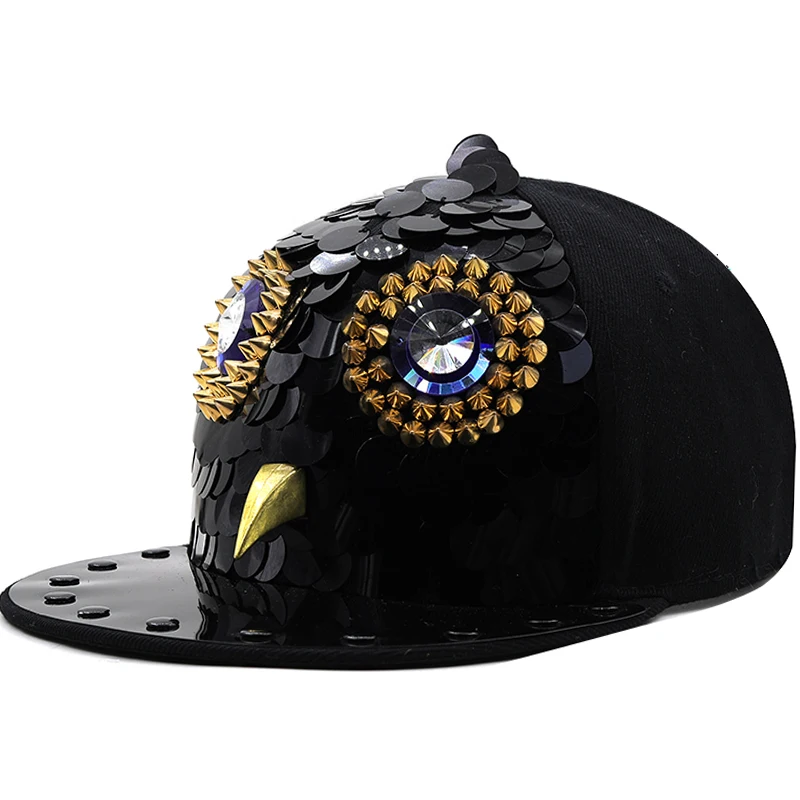 Adult Hip Hop PUNK Rock Full Spike Studs Rivets Snapback Women Caps Men boy Cool Flat Peaked Baseball Hats |