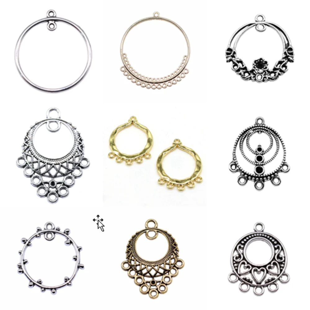 

Earring Connector Jewelry DIY Pendant Charms For Bracelet Making