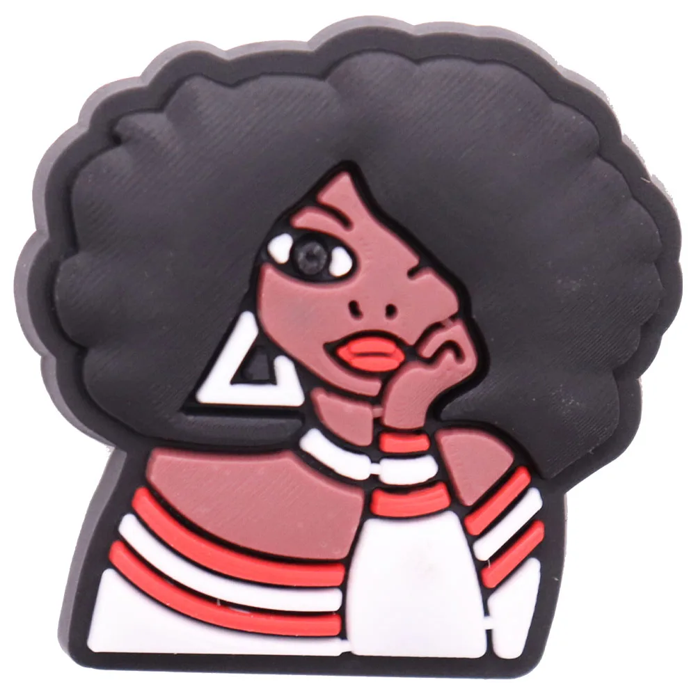 Симпатичные Мультяшные подвески для обуви из ПВХ 1 шт. милый город девушка босс